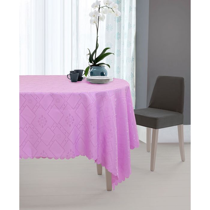 Скатерть "Этель" Орхидея 140х220 см, 100% п/э