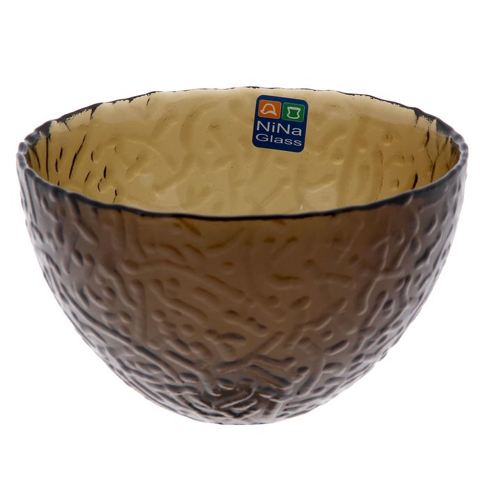 Салатник 350 мл "Ажур", 12 см, цвет дымчатый