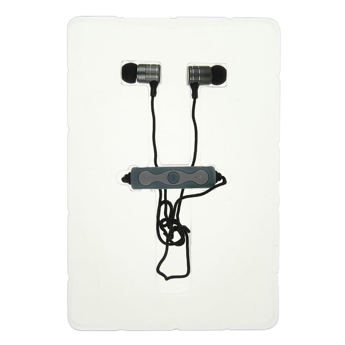 Гарнитура беспроводная Qumo Freedom Pulse, Bluetooth 4.2, до 3,5 ч автономной работы, серая