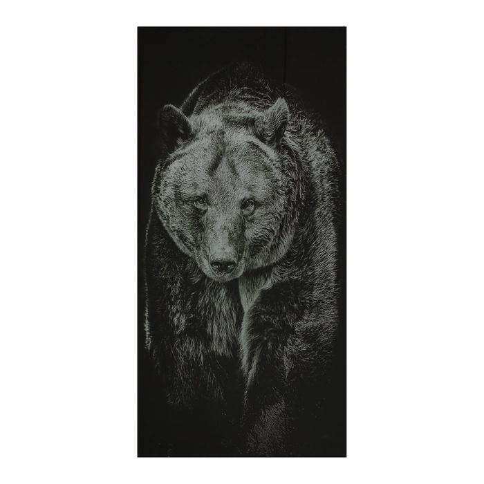 Картина на стекле "Медведь"