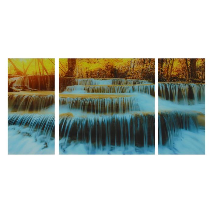 Модульная картина на стекле "Перекаты"