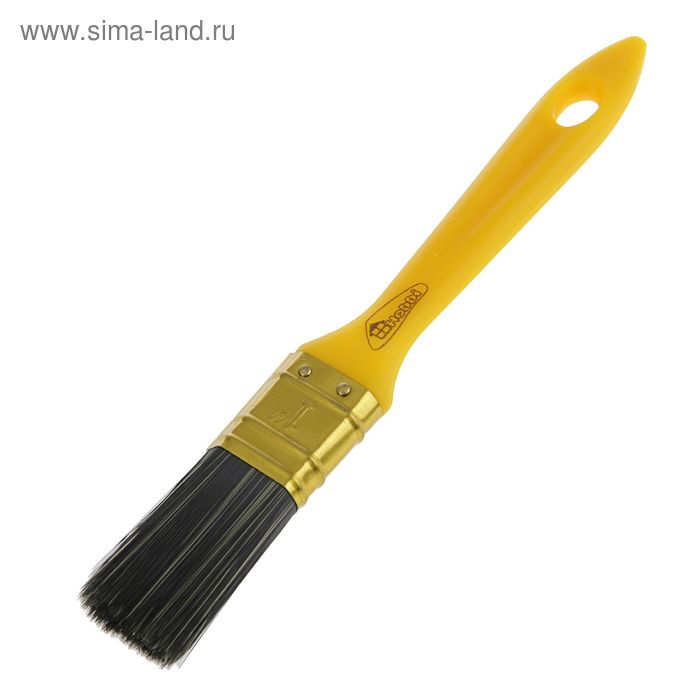 Кисть плоская Hobbi Стандарт-универсал, 25 мм, ручка пластик, искусственная щетина
