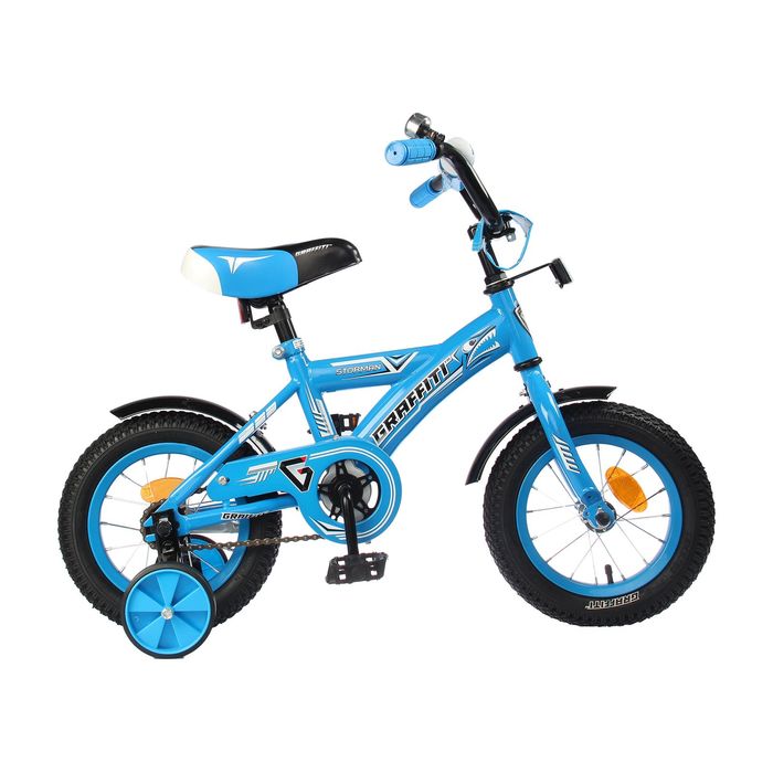 Велосипед 12" Graffiti Storman RUS, цвет синий