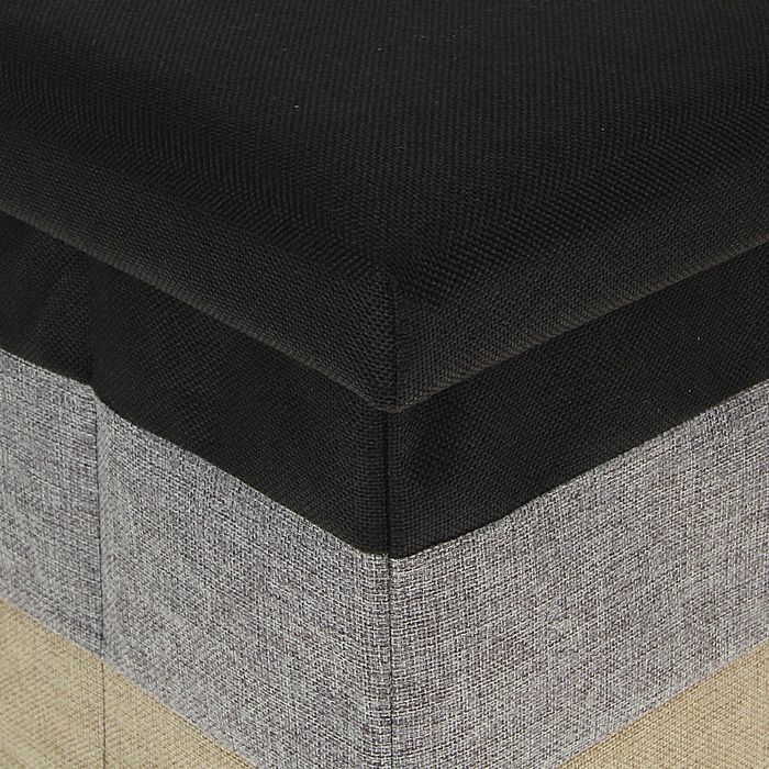 Пуф складной 30х30х30см "Градиент", черный