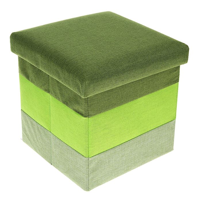 Пуф складной 30х30х30см "Градиент", зеленый