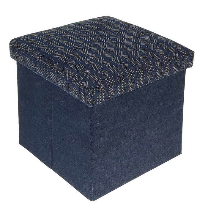 Пуф складной 30х30х30см "Сердца"