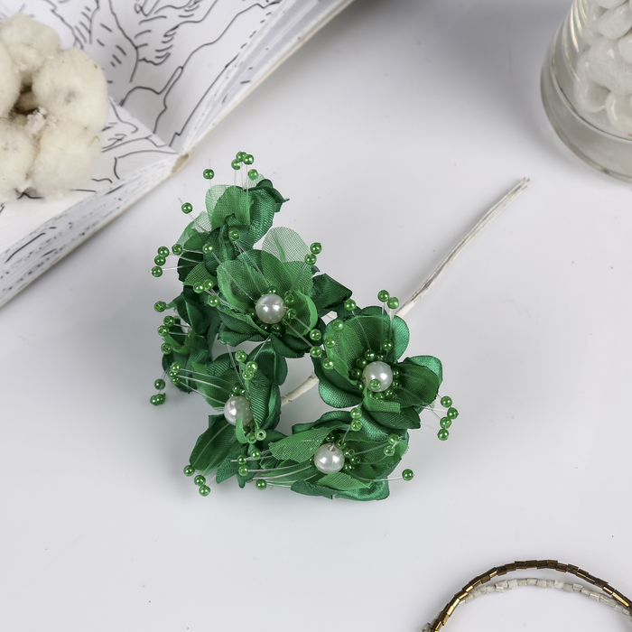 Декор для творчества "Нежный цветок" МИКС (1 набор=1 букету) в букете 6 шт