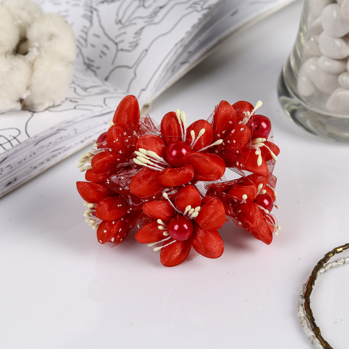 Декор для творчества "Клематис" МИКС 10,5 см (1 набор=1 букету) в букете 6 шт