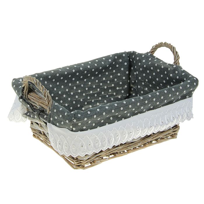 Корзина для хранения плетеная "Горох" 27х16х14,5 см малая
