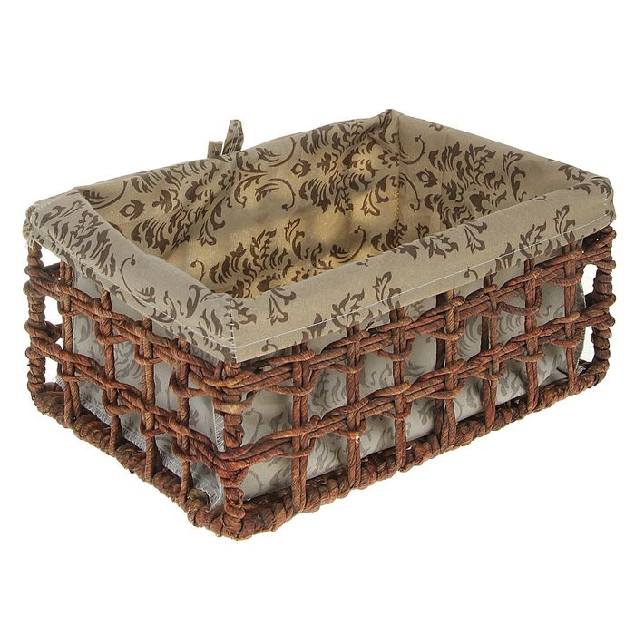 Корзина для хранения плетеная "Барокко" 27х17х12 см малая