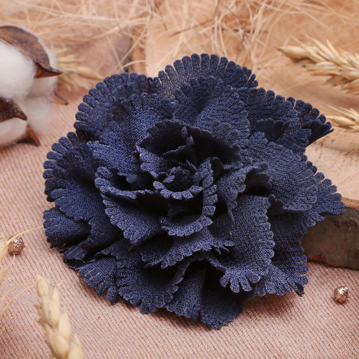 Брошь "Цветок дива" малая, цвет серый