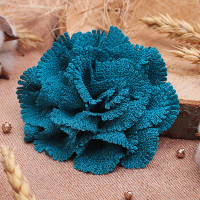 Брошь "Цветок дива" малая, цвет морской