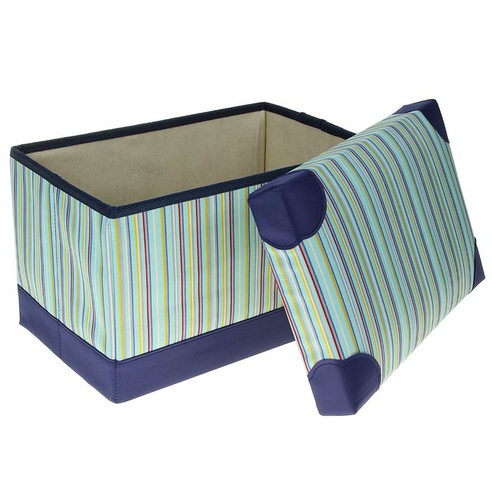 Пуф складной 40х25х25 см "Полосы"