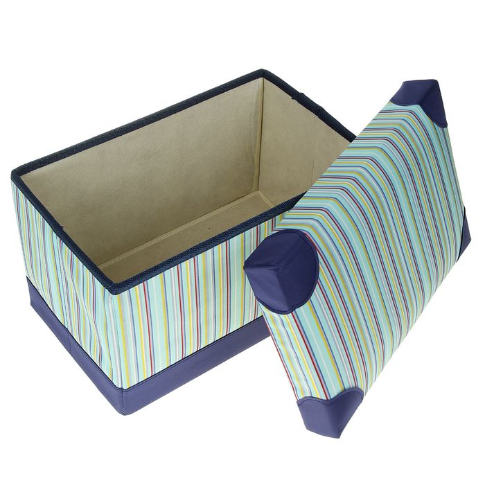 Пуф складной 40х25х25 см "Полосы"