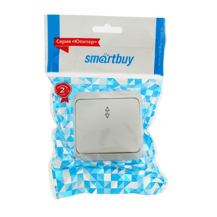 Переключатель "Юпитер", 10 А, 1 клавиша, наружный, белый, SBE-03w-10-SW12-0