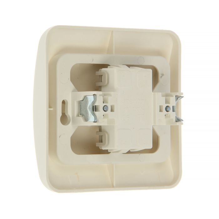 Выключатель "Марс", 10 А, 2 клавиши, скрытый, белый, SBE-02w-10-SW2-0