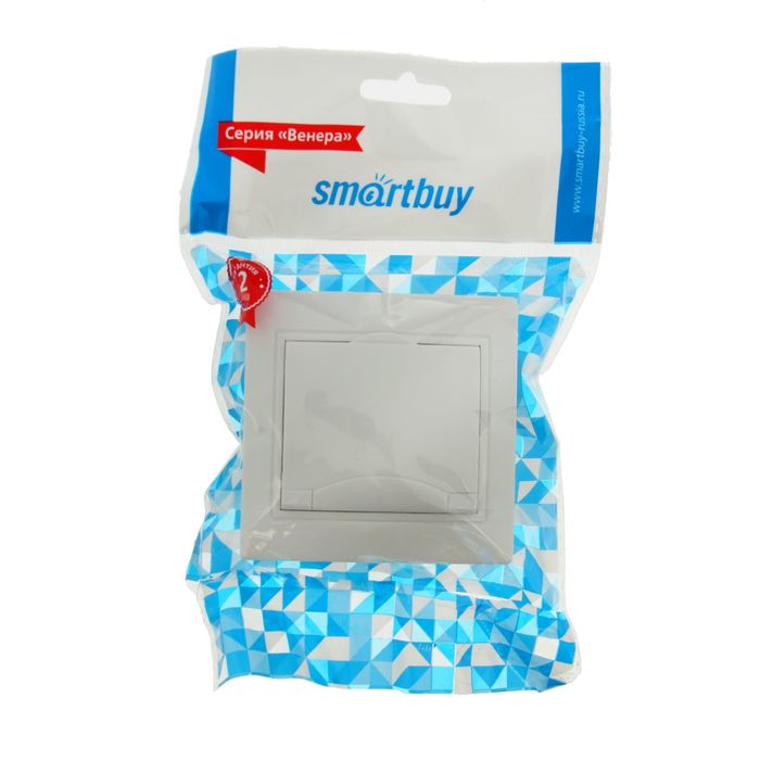 Выключатель "Марс", 10 А, 2 клавиши, скрытый, белый, SBE-02w-10-SW2-0