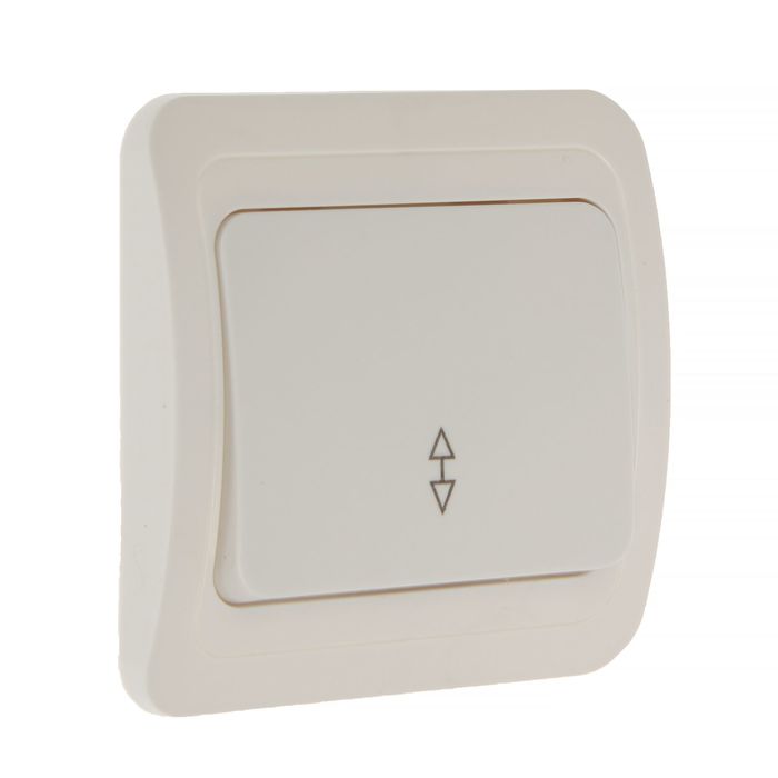 Переключатель "Марс", 10 А, 1 клавиша, скрытый, белый, SBE-02w-10-SW12-0