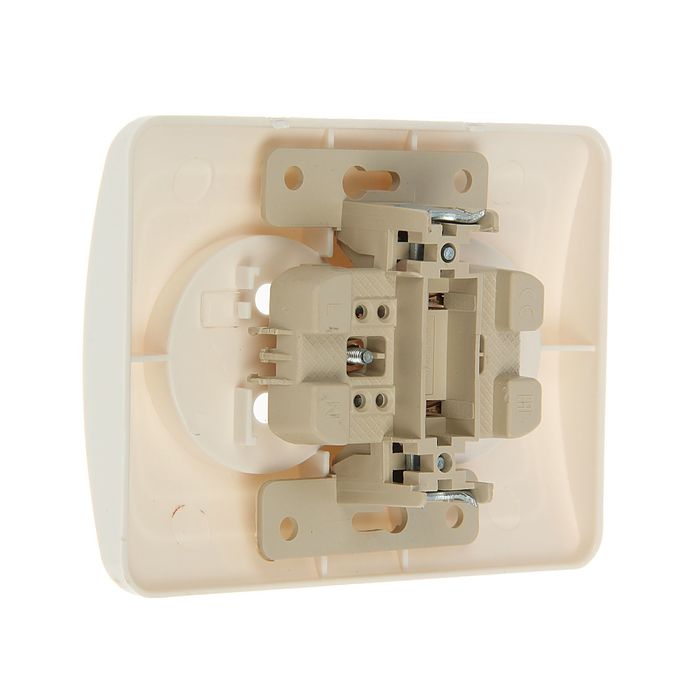 Розетка "Марс", 10 А, двухместная, скрытая, без з/к, белая, SBE-02w-10-S2-N