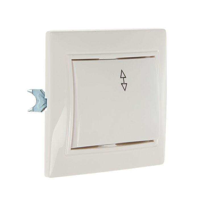 Переключатель, "Венера", 10 А, 1 клавиша, скрытый, белый, SBE-01w-10-SW12-0