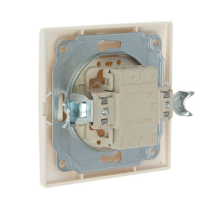 Переключатель, "Венера", 10 А, 1 клавиша, скрытый, белый, SBE-01w-10-SW12-0