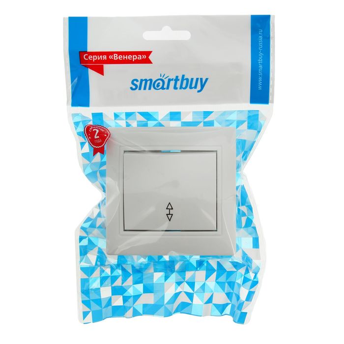 Переключатель, "Венера", 10 А, 1 клавиша, скрытый, белый, SBE-01w-10-SW12-0