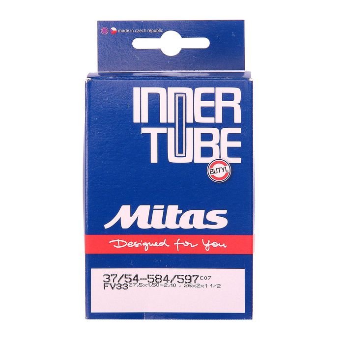 Камера 27,5"x1,50-2,10" Mitas (Rubena), велониппель 33 мм