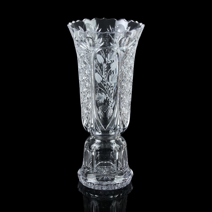 Ваза хрустальная "Эркас" 20*20*44 см