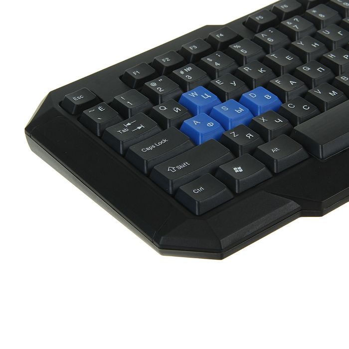 Клавиатура игровая LuazON K-004, подсветка, провод 1,2 м, USB, черный