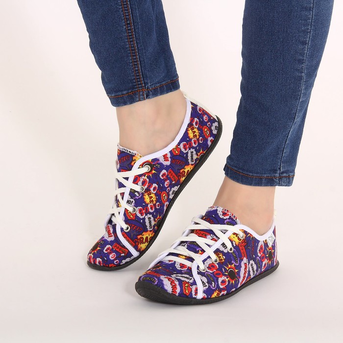 Кеды женские "Boom" (фиолетовый) (р. 38,5)