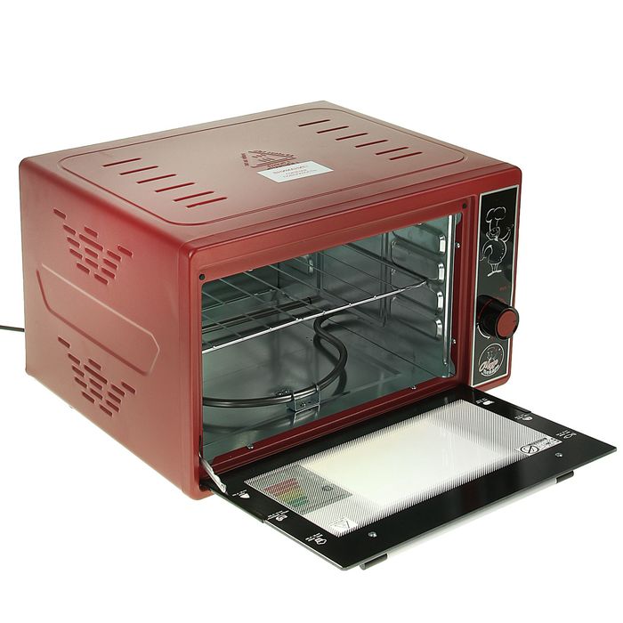 Электрическая духовка "ЧУДО ПЕКАРЬ" ЭДБ-0121, 39 л, красная