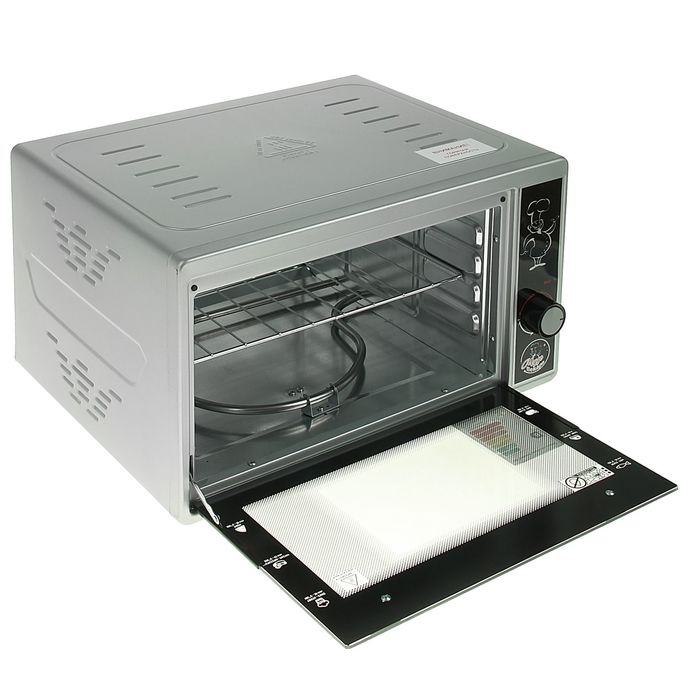 Электрическая духовка "ЧУДО ПЕКАРЬ" ЭДБ-0121, 39 л, металлик