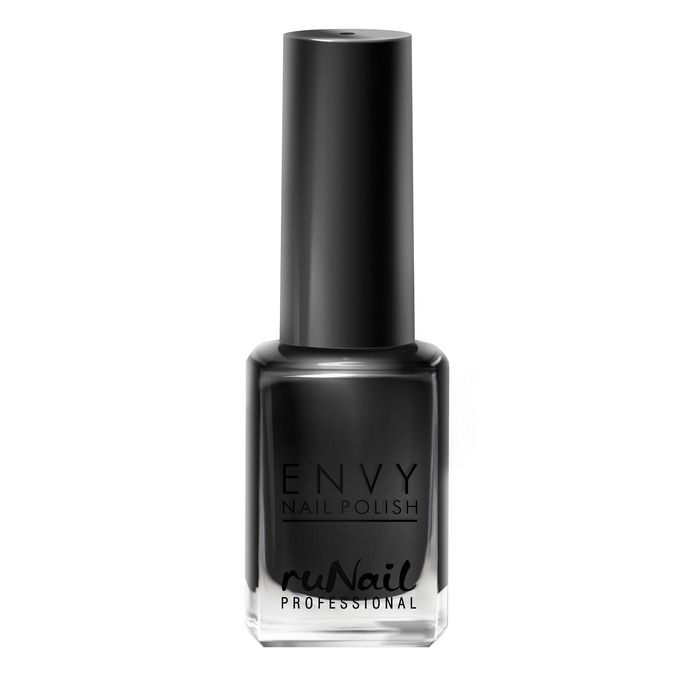 Лак для ногтей RuNail Envy, 12 мл, №1554, цвет Оникс