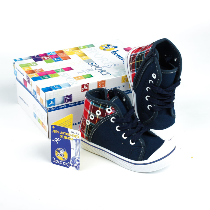 ботинки "Котофей" арт. 341006-11 (кра-син) (р. 27)