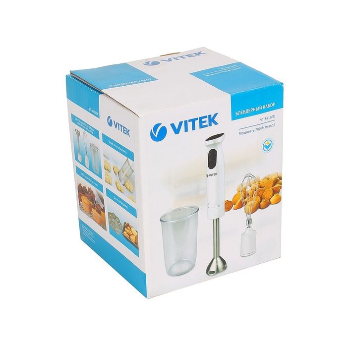 Блендер Vitek VT-3410 W, 700 Вт, белый