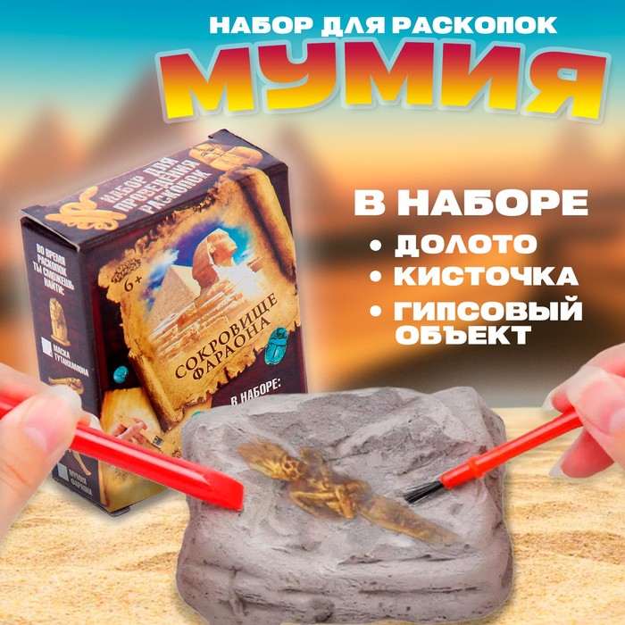 Набор археолога серия сокровища египтян "Мумия"