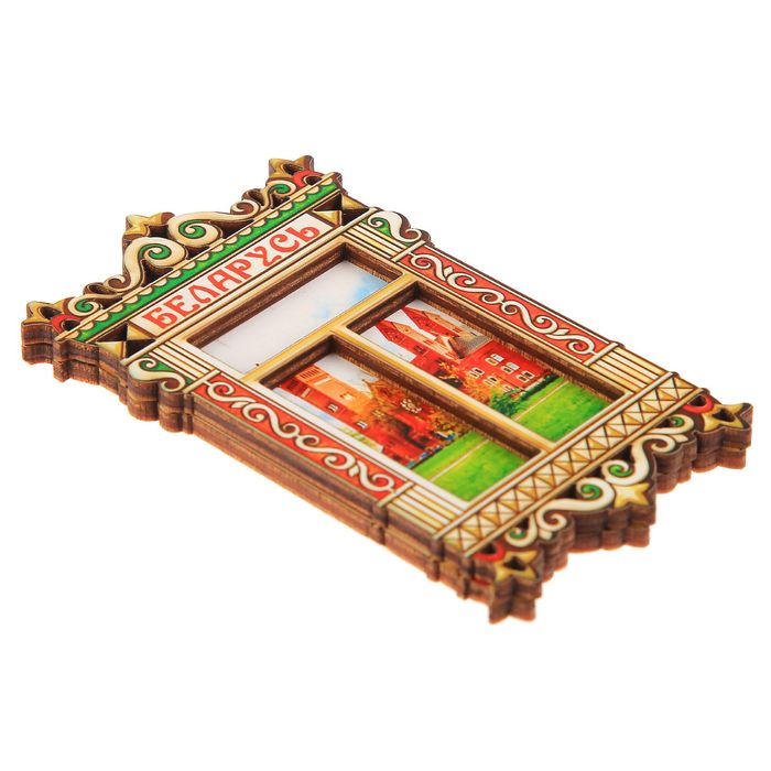 Магнит в форме окна «Беларусь. Минск»