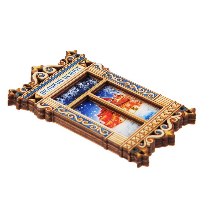 Магнит в форме окна «Великий Устюг»