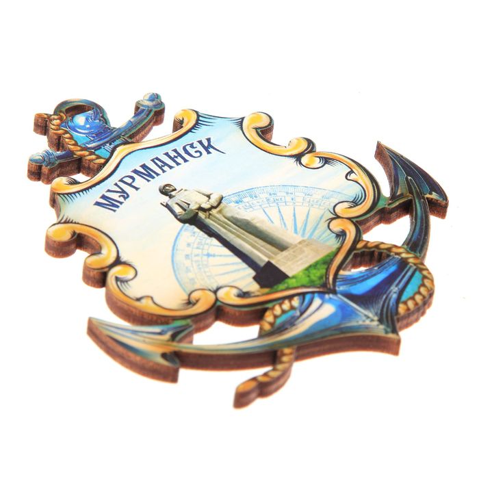 Магнит в форме якоря «Мурманск. Алёша»