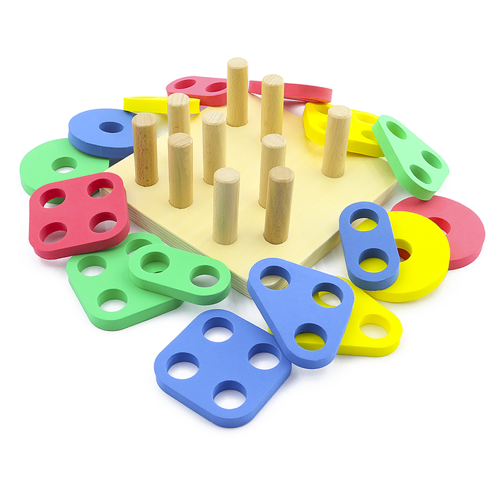 Сортер "Логический квадрат", 16 деталей