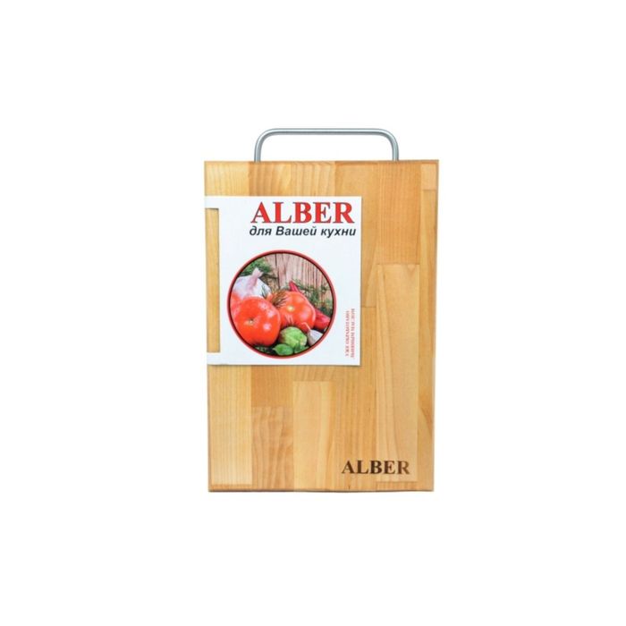 Доска разделочная "Прямоугольник" 31 х 20 см, металлическая ручка