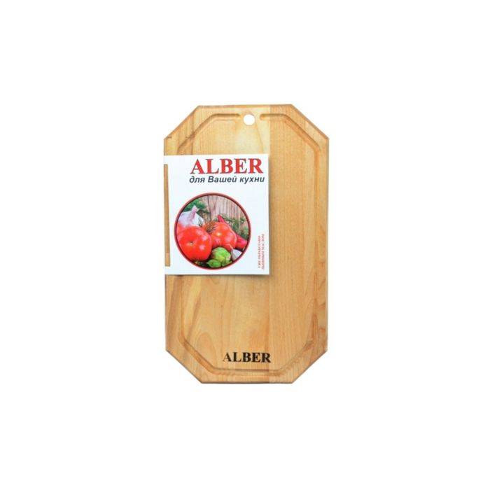 Доска разделочная "Гайка" 34х20 см, с желобком