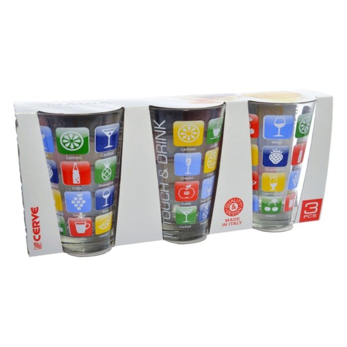 Стаканы "Эппл", 3 шт. 310 мл