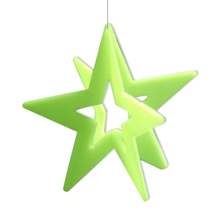 Фигурка светящаяся "Светящаяся Звезда пространственная" диаметр 9 см