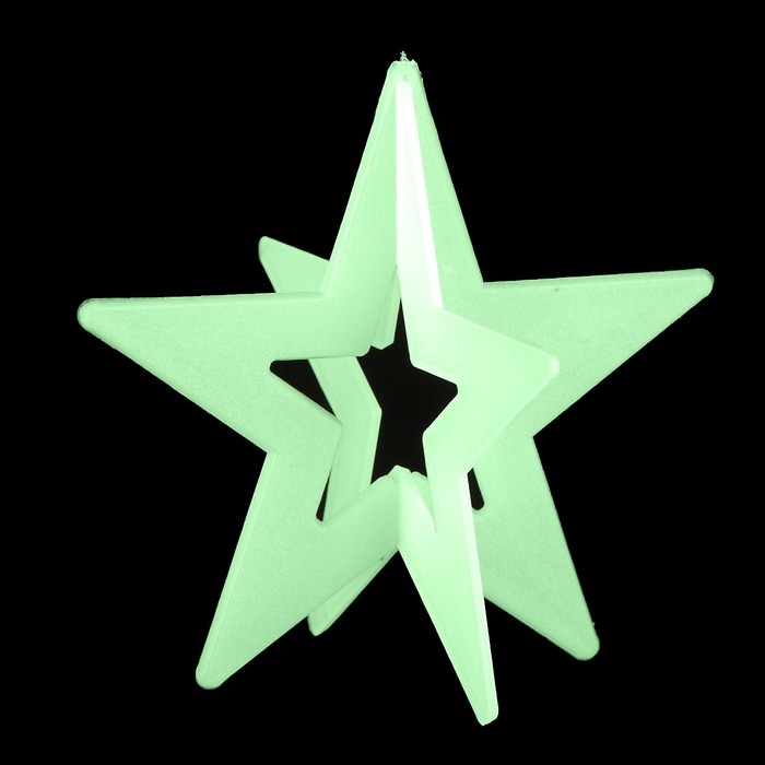 Фигурка светящаяся "Светящаяся Звезда пространственная" диаметр 9 см