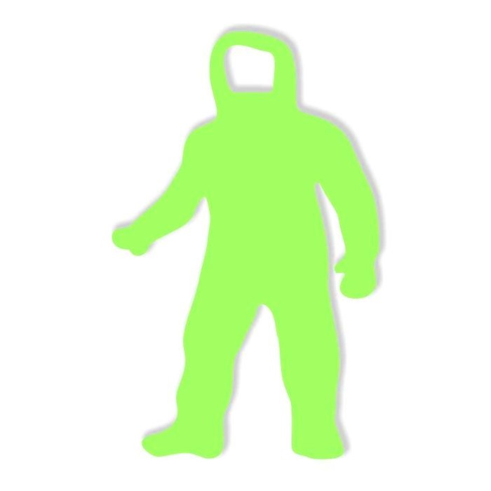 Наклейка светящаяся "Космонавт" 8 см