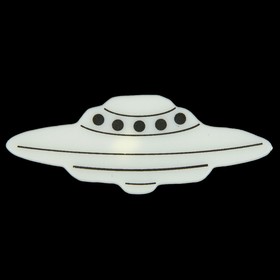 

Наклейка светящаяся "НЛО-1, летающая тарелка" 9 см