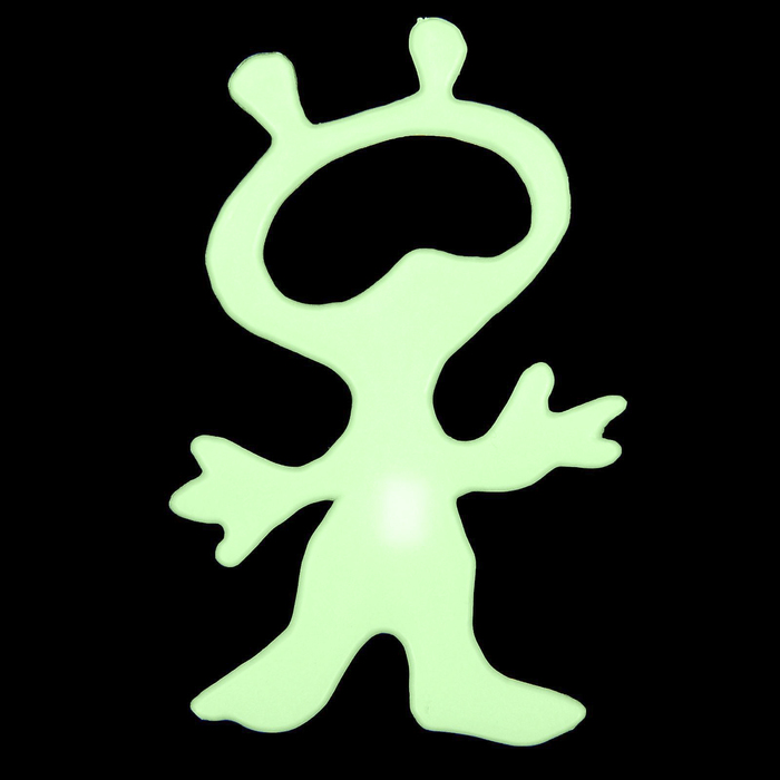 Наклейка светящаяся "Гуманоид 1" 7,5 см