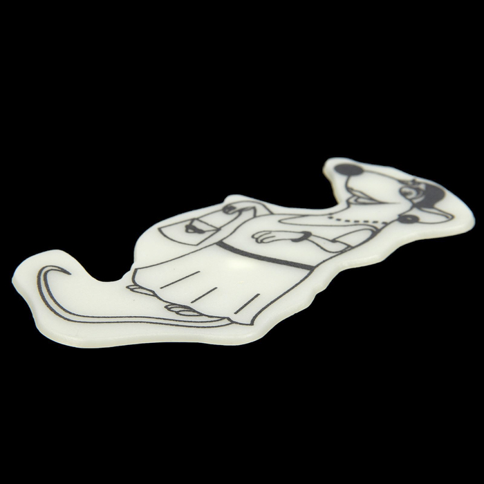 Наклейка светящаяся "Крыса кокетка" 10,7х5,7 см