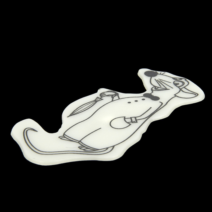 Наклейка светящаяся "Крыса джентльмен" 10,7х5,7 см